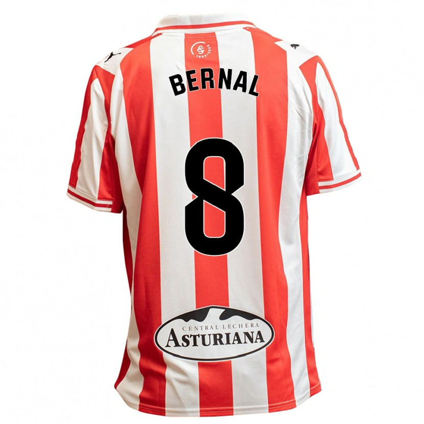 Danxen Pánské Jesús Bernal #8 Bílá Červená Domů Hráčské Dresy 2025/26 Dres
