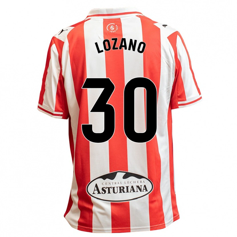 Danxen Pánské Álex Lozano #30 Bílá Červená Domů Hráčské Dresy 2025/26 Dres