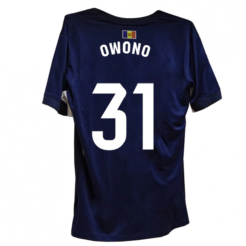 Danxen Pánské Jesús Owono #31 Námořnická Bílá Domů Hráčské Dresy 2025/26 Dres