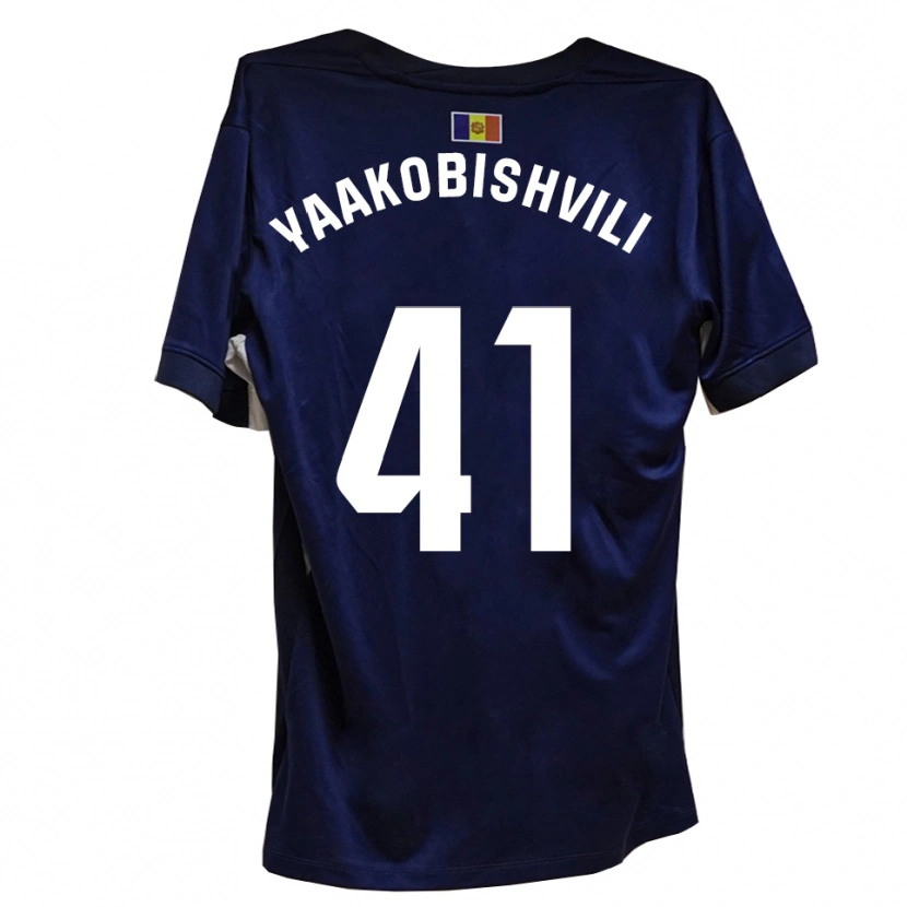 Danxen Pánské Áron Yaakobishvili #41 Námořnická Bílá Domů Hráčské Dresy 2025/26 Dres
