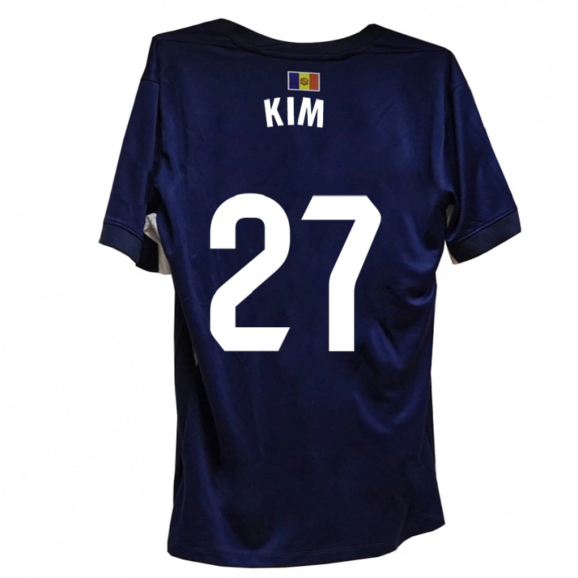 Danxen Pánské Min-Su Kim #27 Námořnická Bílá Domů Hráčské Dresy 2025/26 Dres