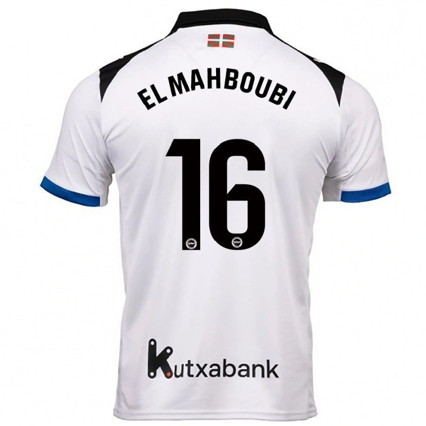 Danxen Pánské Sami El Mahboubi #16 Bílá Modrá Daleko Hráčské Dresy 2025/26 Dres