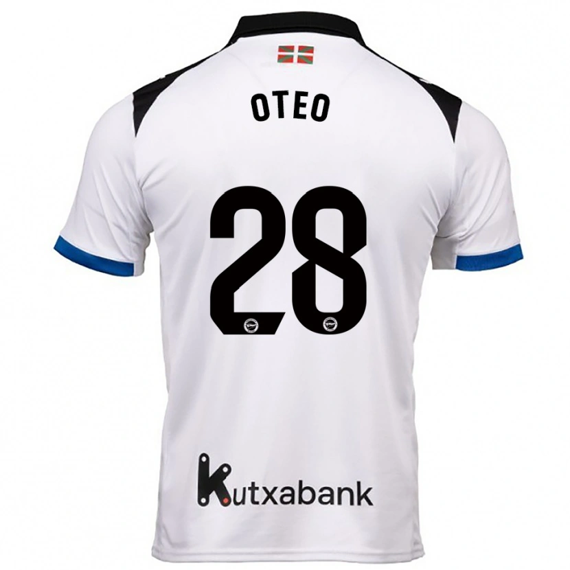 Danxen Pánské Iñigo Oteo #28 Bílá Modrá Daleko Hráčské Dresy 2025/26 Dres