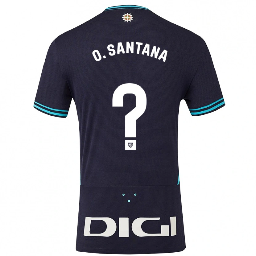 Danxen Pánské Olatz Santana Amado #0 Tmavě Modrá Nebesky Modrá Daleko Hráčské Dresy 2025/26 Dres