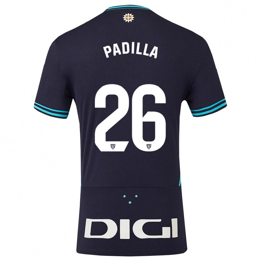 Danxen Pánské Álex Padilla #26 Tmavě Modrá Nebesky Modrá Daleko Hráčské Dresy 2025/26 Dres