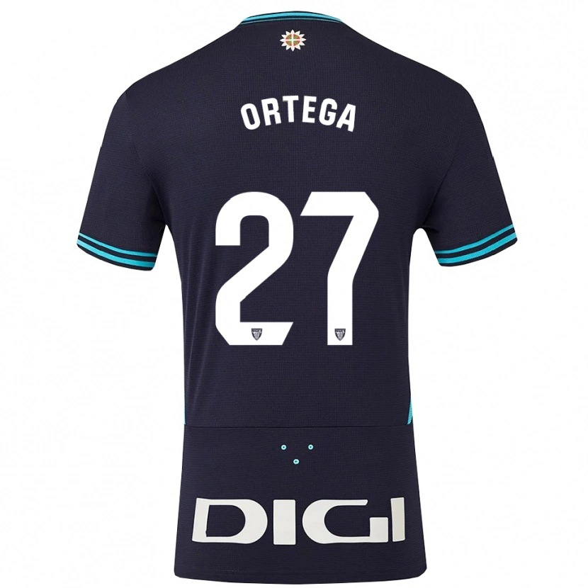 Danxen Pánské Sara Ortega #27 Tmavě Modrá Nebesky Modrá Daleko Hráčské Dresy 2025/26 Dres