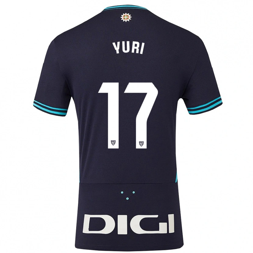 Danxen Pánské Yuri Berchiche #17 Tmavě Modrá Nebesky Modrá Daleko Hráčské Dresy 2025/26 Dres