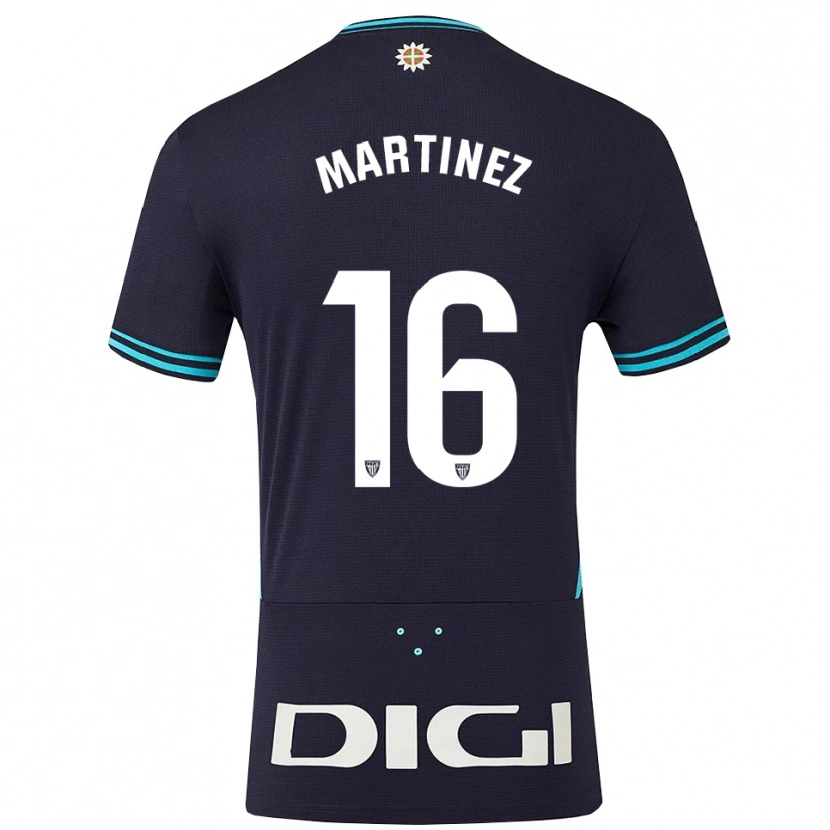 Danxen Pánské Pablo Martínez #16 Tmavě Modrá Nebesky Modrá Daleko Hráčské Dresy 2025/26 Dres