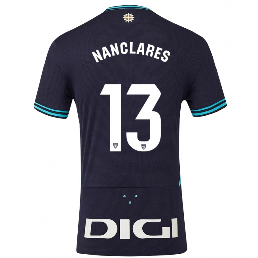 Danxen Pánské Adriana Nanclares Romero #13 Tmavě Modrá Nebesky Modrá Daleko Hráčské Dresy 2025/26 Dres