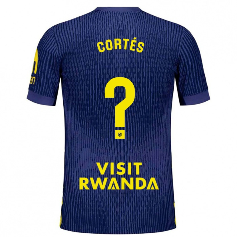 Danxen Pánské Lucas Cortés #0 Tmavě Modrá Žlutá Daleko Hráčské Dresy 2025/26 Dres