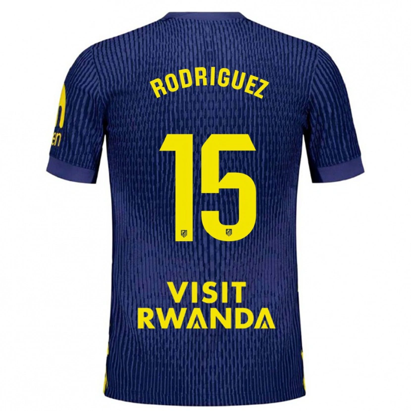 Danxen Pánské Cinta Rodríguez #15 Tmavě Modrá Žlutá Daleko Hráčské Dresy 2025/26 Dres