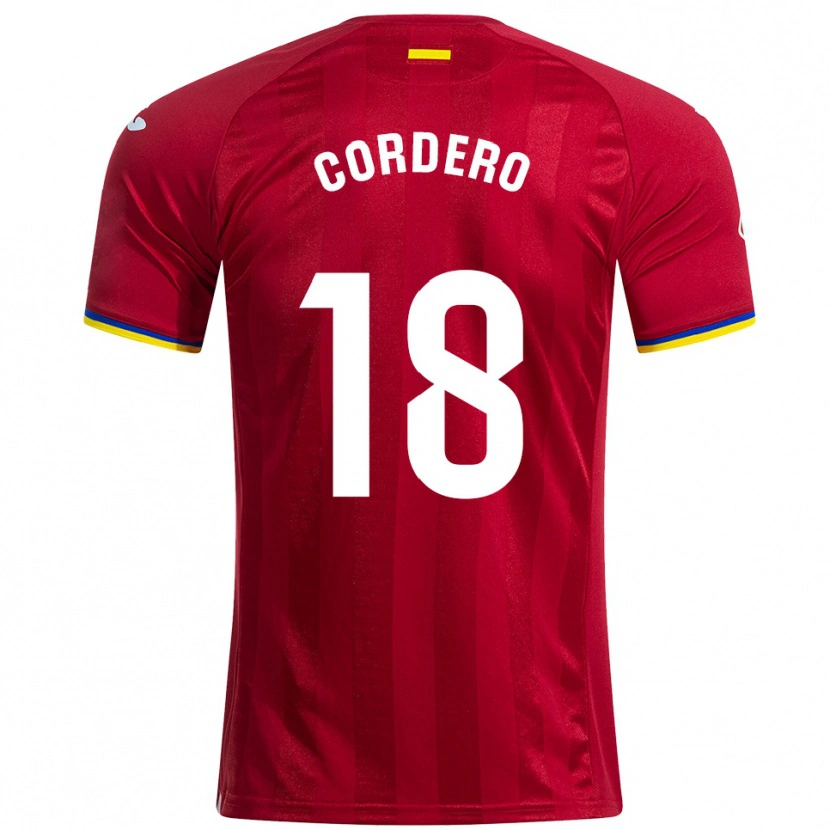 Danxen Pánské Alberto Cordero #18 Červená Žlutá Modrá Daleko Hráčské Dresy 2025/26 Dres