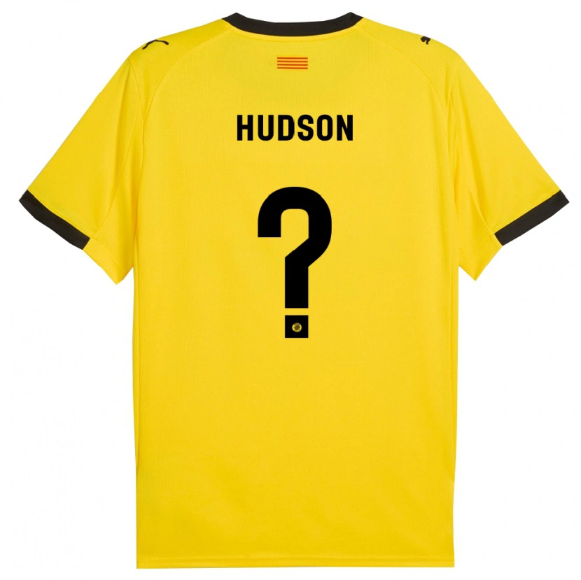 Danxen Pánské Hudson #0 Žlutá Černá Daleko Hráčské Dresy 2025/26 Dres