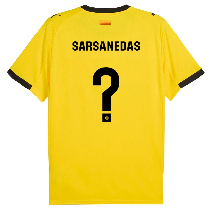Danxen Pánské Joao Sarsanedas #0 Žlutá Černá Daleko Hráčské Dresy 2025/26 Dres
