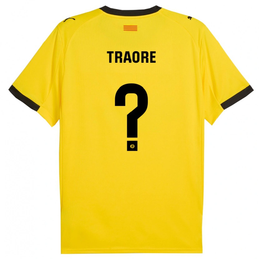 Danxen Pánské Solo Traoré #0 Žlutá Černá Daleko Hráčské Dresy 2025/26 Dres
