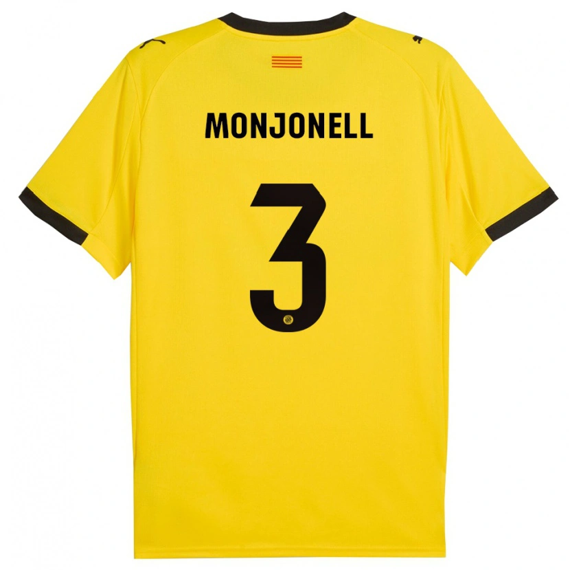 Danxen Pánské Eric Monjonell #3 Žlutá Černá Daleko Hráčské Dresy 2025/26 Dres