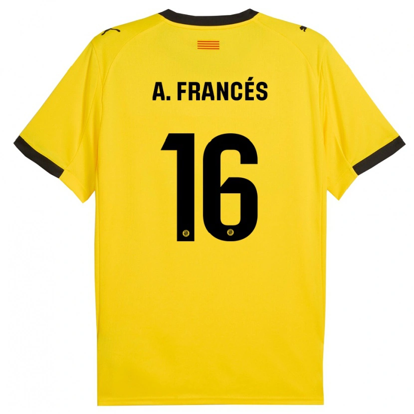Danxen Pánské Alejandro Francés #16 Žlutá Černá Daleko Hráčské Dresy 2025/26 Dres