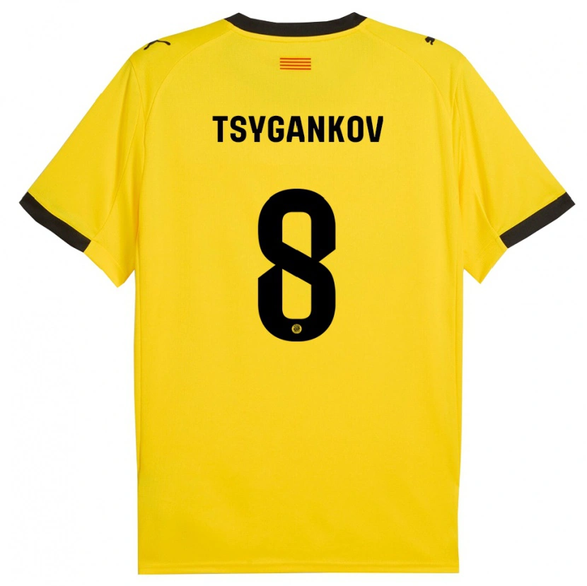 Danxen Pánské Viktor Tsygankov #8 Žlutá Černá Daleko Hráčské Dresy 2025/26 Dres