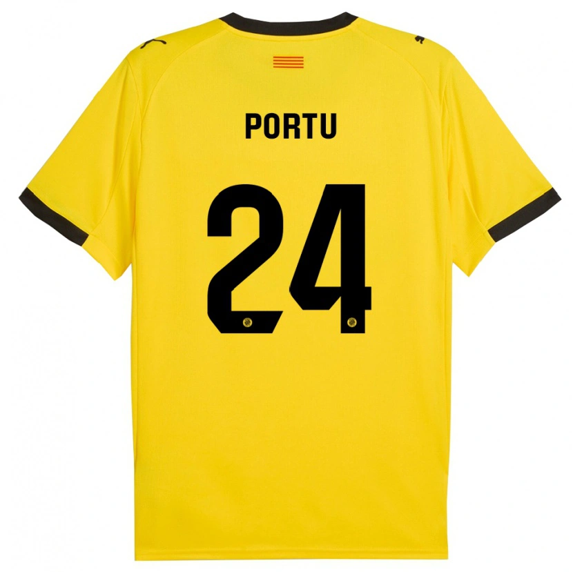 Danxen Pánské Portu #24 Žlutá Černá Daleko Hráčské Dresy 2025/26 Dres