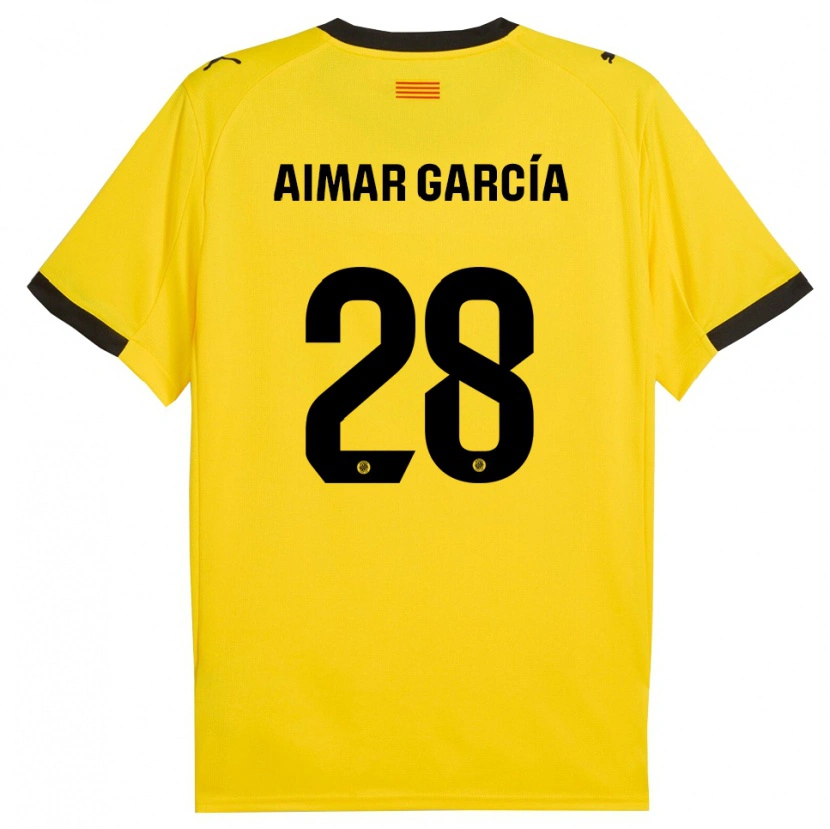 Danxen Pánské Aimar García #28 Žlutá Černá Daleko Hráčské Dresy 2025/26 Dres