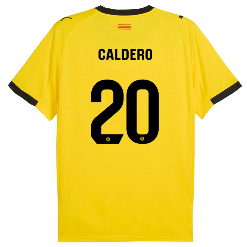 Danxen Pánské Nil Calderó #20 Žlutá Černá Daleko Hráčské Dresy 2025/26 Dres