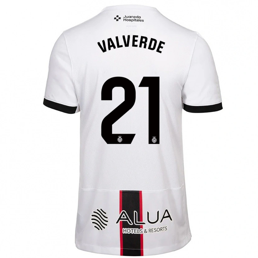 Danxen Pánské David Valverde #21 Bílá Černá Daleko Hráčské Dresy 2025/26 Dres