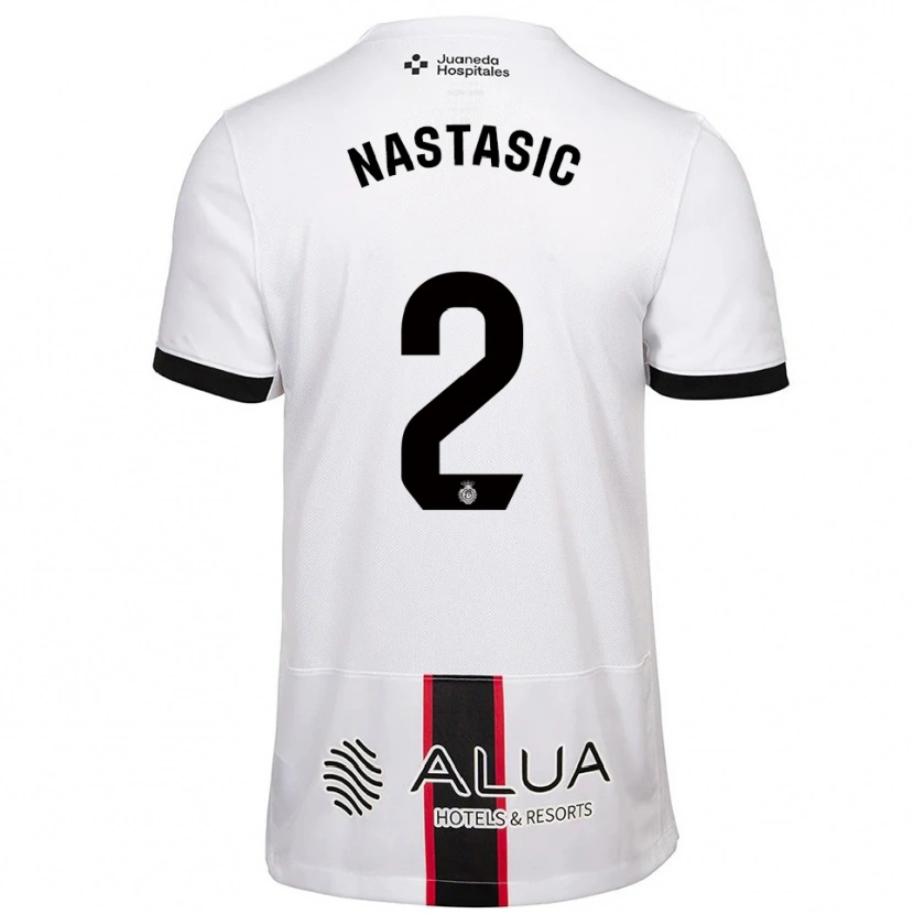 Danxen Pánské Matija Nastasic #2 Bílá Černá Daleko Hráčské Dresy 2025/26 Dres