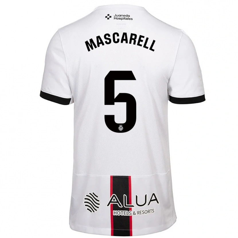Danxen Pánské Omar Mascarell #5 Bílá Černá Daleko Hráčské Dresy 2025/26 Dres