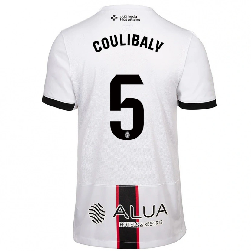 Danxen Pánské Habib Anas Coulibaly #5 Bílá Černá Daleko Hráčské Dresy 2025/26 Dres