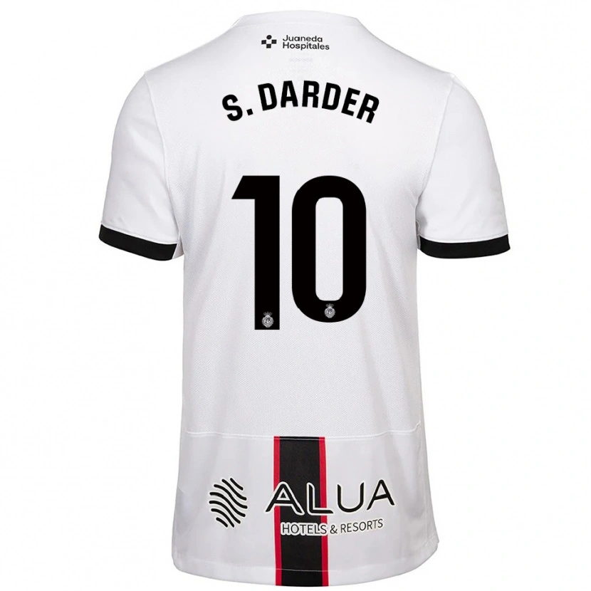 Danxen Pánské Sergi Darder #10 Bílá Černá Daleko Hráčské Dresy 2025/26 Dres