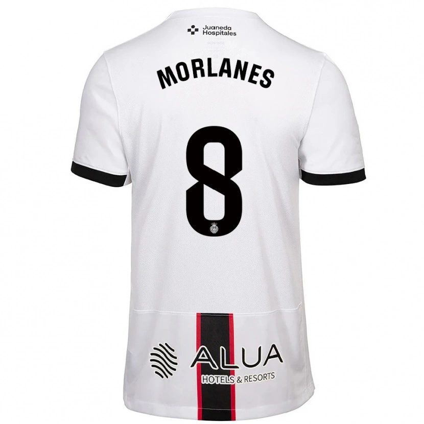 Danxen Pánské Manu Morlanes #8 Bílá Černá Daleko Hráčské Dresy 2025/26 Dres