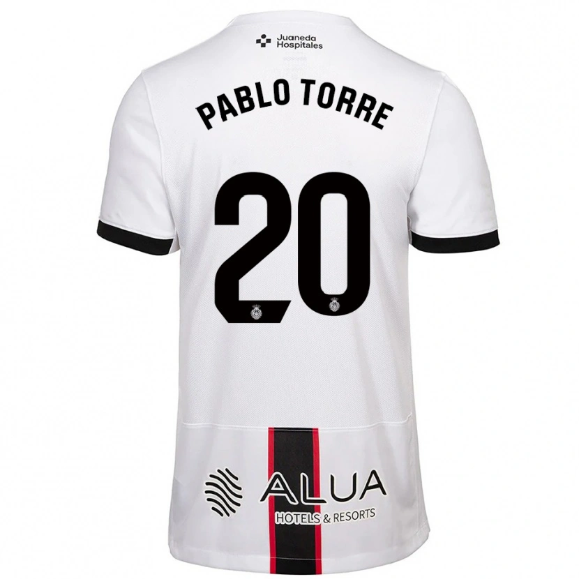 Danxen Pánské Pablo Torre #20 Bílá Černá Daleko Hráčské Dresy 2025/26 Dres
