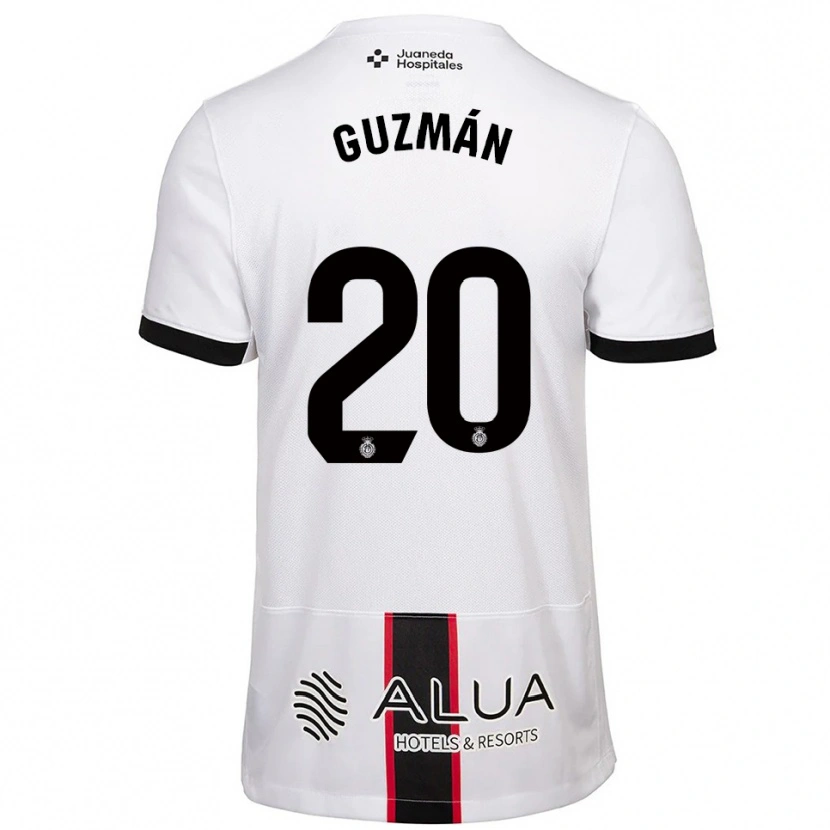 Danxen Pánské Samuel Guzmán #20 Bílá Černá Daleko Hráčské Dresy 2025/26 Dres