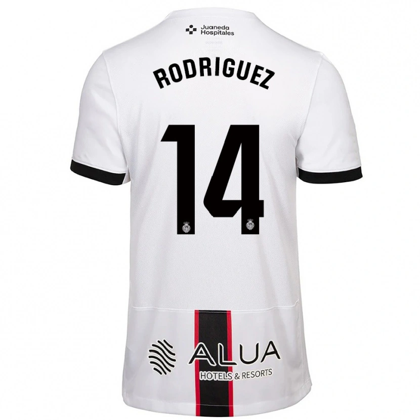 Danxen Pánské Diego Rodríguez #14 Bílá Černá Daleko Hráčské Dresy 2025/26 Dres