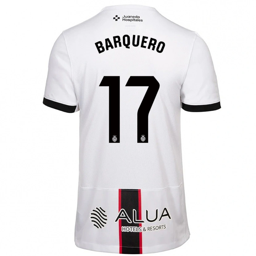Danxen Pánské Adrián Barquero #17 Bílá Černá Daleko Hráčské Dresy 2025/26 Dres