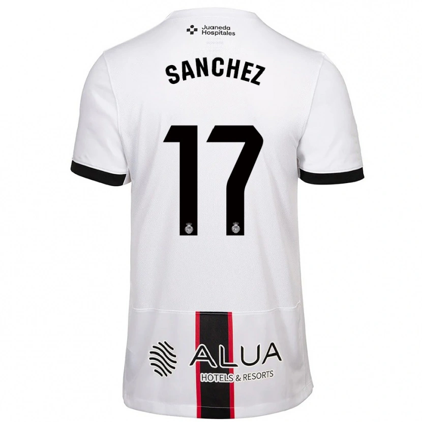 Danxen Pánské Avelino Sánchez #17 Bílá Černá Daleko Hráčské Dresy 2025/26 Dres