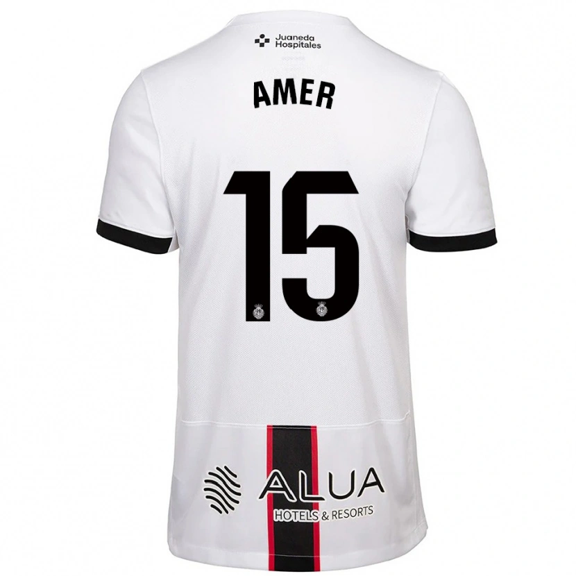 Danxen Pánské Pere Amer #15 Bílá Černá Daleko Hráčské Dresy 2025/26 Dres