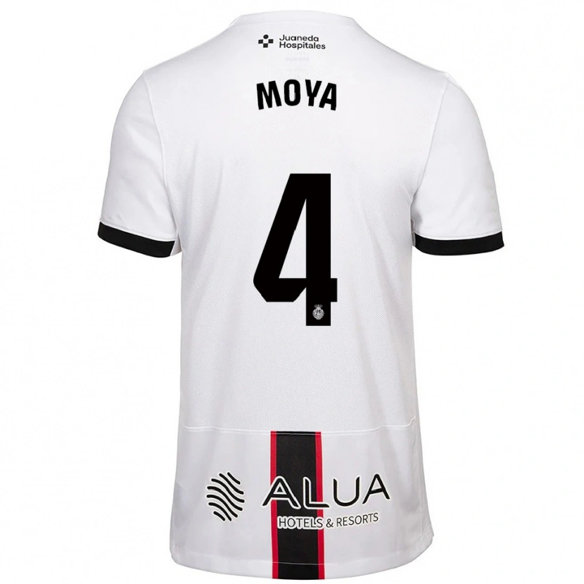 Danxen Pánské Pablo Moyá #4 Bílá Černá Daleko Hráčské Dresy 2025/26 Dres