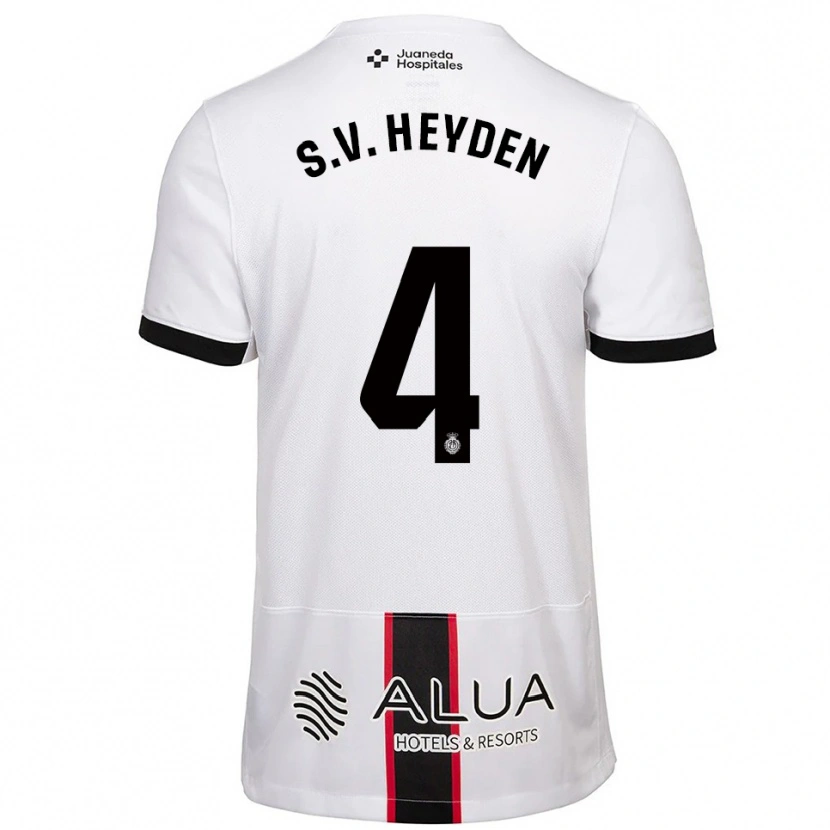 Danxen Pánské Siebe Van Der Heyden #4 Bílá Černá Daleko Hráčské Dresy 2025/26 Dres