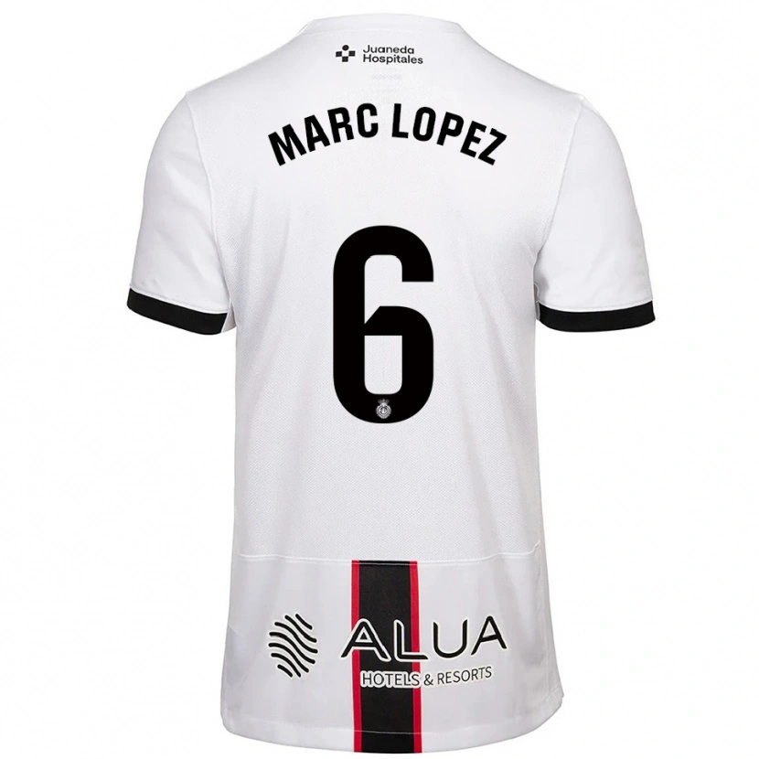 Danxen Pánské Marc López #6 Bílá Černá Daleko Hráčské Dresy 2025/26 Dres