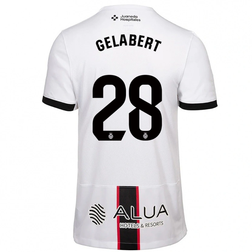 Danxen Pánské Miquel Gelabert #28 Bílá Černá Daleko Hráčské Dresy 2025/26 Dres