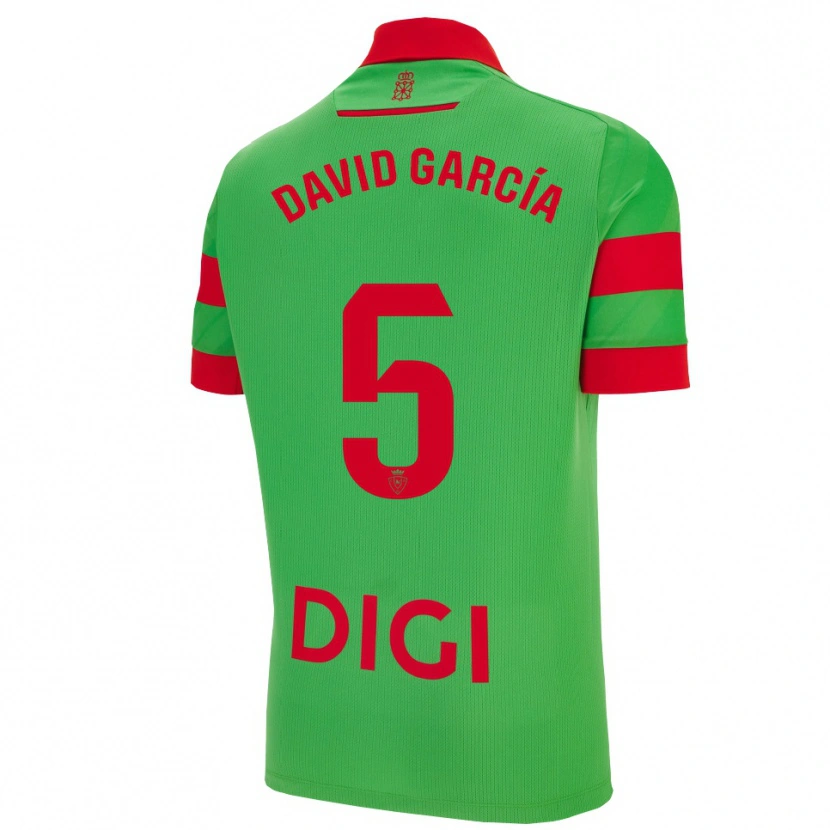 Danxen Pánské David García #5 Zelená Červená Daleko Hráčské Dresy 2025/26 Dres