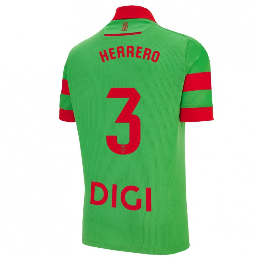 Danxen Pánské Toni Herrero #3 Zelená Červená Daleko Hráčské Dresy 2025/26 Dres