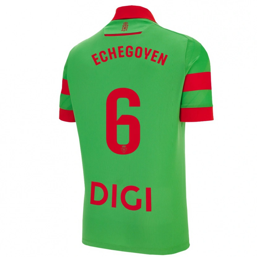 Danxen Pánské Mauro Echegoyen #6 Zelená Červená Daleko Hráčské Dresy 2025/26 Dres