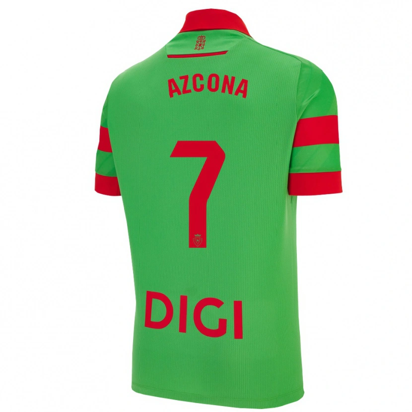 Danxen Pánské Rubén Azcona #7 Zelená Červená Daleko Hráčské Dresy 2025/26 Dres