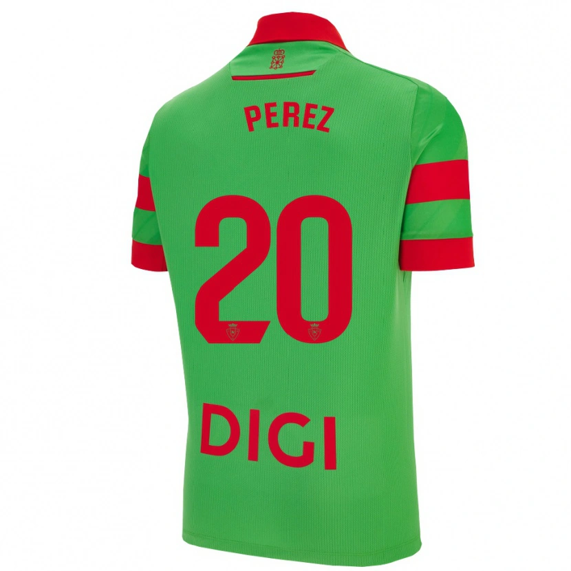 Danxen Pánské Bruno Pérez #20 Zelená Červená Daleko Hráčské Dresy 2025/26 Dres