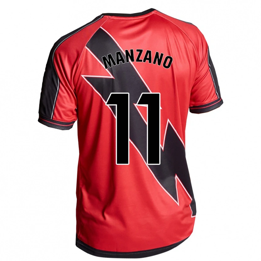Danxen Pánské Sergio Manzano #11 Červená Černá Daleko Hráčské Dresy 2025/26 Dres