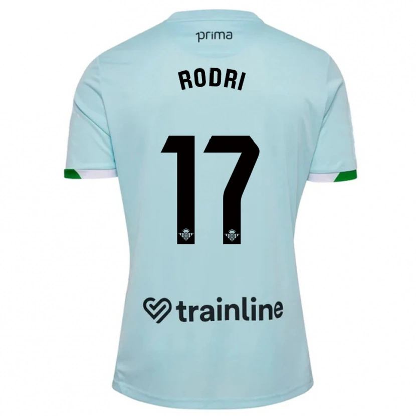 Danxen Pánské Rodri Sanchez #17 Nebesky Modrá Zelená Daleko Hráčské Dresy 2025/26 Dres