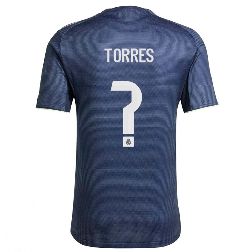 Danxen Pánské Roi Torres #0 Tmavě Modrá Stříbrná Daleko Hráčské Dresy 2025/26 Dres