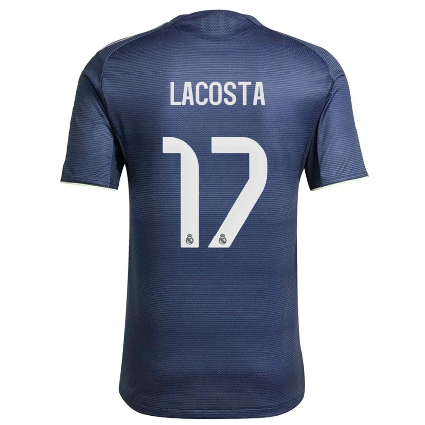 Danxen Pánské Diego Lacosta #17 Tmavě Modrá Stříbrná Daleko Hráčské Dresy 2025/26 Dres